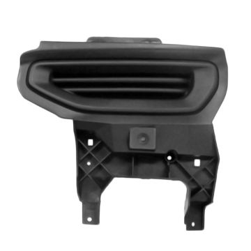 Bumper Insert Front Left Chrome Bumper Fog Lamp Opening Cover w/o Fog Lamps Textured Black CAPA for GMC Sierra 1500 Sierra 1500 Limited