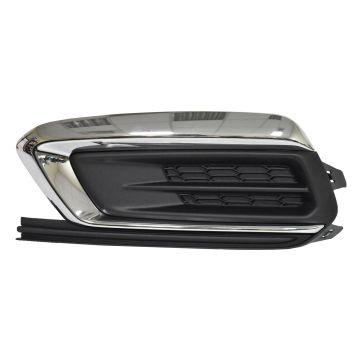 Bumper Insert Front Left w/o RS Pkg Fog Lamp Opening Cover w/o Daytime Running Lamps for Chevrolet Cruze Cruze Limited