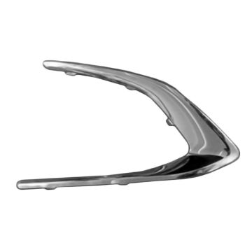 Bumper Insert Front Right Fog Lamp Bezel w/Fog Lamps Chrome for Chevrolet Cruze 2019