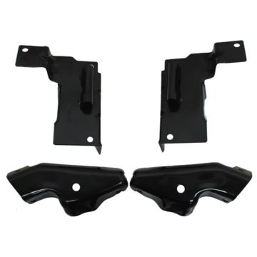 Bumper Bracket Set Front 4-Piece Set for Chevrolet Silverado 1500 Base LT LS 2003-2006
