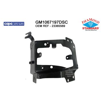 Bumper Bracket Front Right Outer CAPA for Chevrolet Silverado 1500 2014-2015