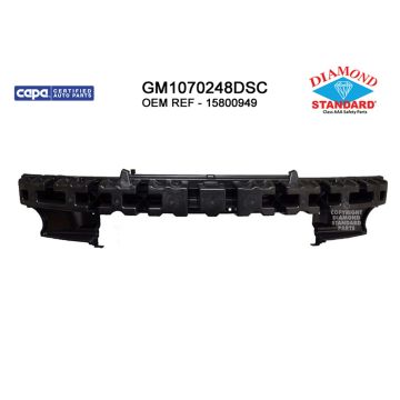 Bumper Impact Absorber Front CAPA for Buick Lucerne CX CXL CXL Special Edition 2006-2011
