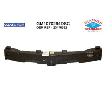 Bumper Impact Absorber Front CAPA for Chevrolet Malibu 2016-2018