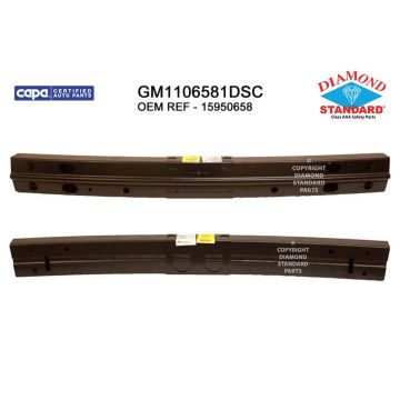 Bumper Cover Reinforcement Rear Steel CAPA for Chevrolet Equinox Pontiac Torrent