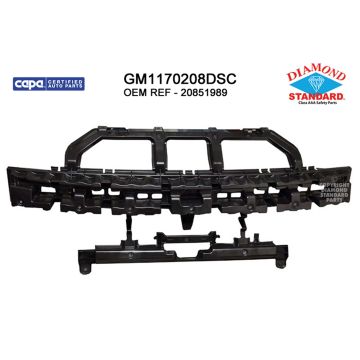 Bumper Impact Absorber Rear CAPA for Pontiac G6 2005-2010