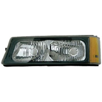 Parking Light Assembly Left w/o Body Cladding Incls Signal/Marker & Includes Signal/Marker & Running Lamps w/o Bulb or Socket CAPA for Chevrolet Avalanche 1500 2500 Silverado 3500