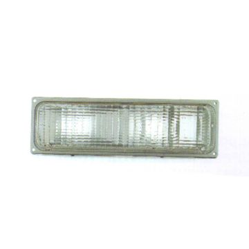 Parking Light Assembly Right w/Silver Trim w/Quad Sealed Beam Headlamps for Chevrolet C1500 C2500 C3500 K1500 K2500 K3500 GMC C1500 C2500 C3500 K1500 K2500 K3500