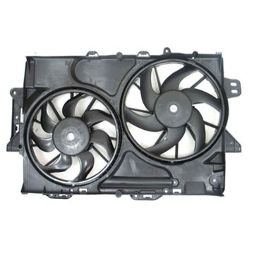 Engine Cooling Fan Assembly Motor/Blade/Shroud Dual Fan Assembly for Chevrolet Equinox GMC Terrain