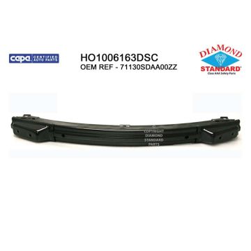 Bumper Cover Reinforcement Front Steel USA/Mexico Built CAPA for Honda Accord Coupe Sedan 2003-2007