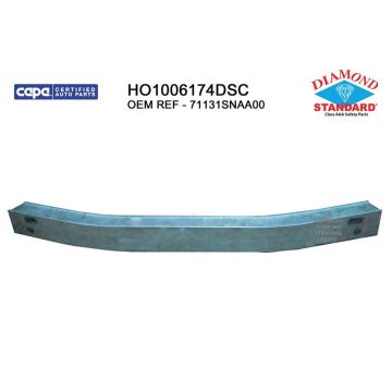 Bumper Cover Reinforcement Front CAPA for Honda Civic Hybrid Hybrid-L 2006-2011