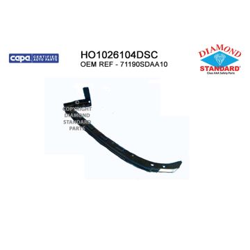 Bumper Cover Reinforcement Front Left Side Cover Beam Steel CAPA for Honda Accord 2003-2007
