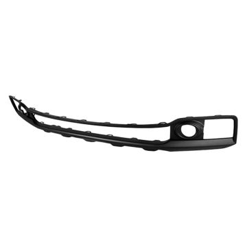 Bumper Insert Front w/o Fog Lamps Center Garnish/Lower Grille Surround Matte Dark Gray CAPA for Honda Ridgeline 2017-2020