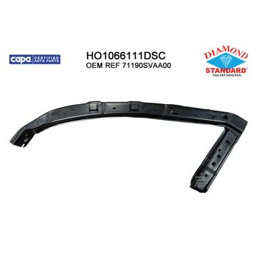 Bumper Bracket Front Left Upper Cover Bracket CAPA for Honda Civic Coupe 2006-2011