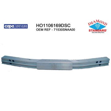 Bumper Cover Reinforcement Rear HSS CAPA for Honda Civic Hybrid LX EX GX DX EXS LXS Si MUGEN Si EX-L DX-G Hybrid-L Sport LX-S Base 2006-2011