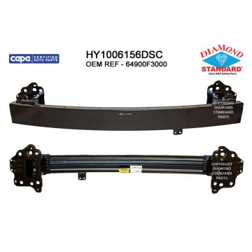 Bumper Cover Reinforcement Front w/o Intelligent Cruise Cont USA Built CAPA for Hyundai Elantra Sedan 2017-2020