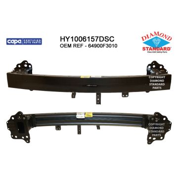 Bumper Cover Reinforcement Front w/Intelligent Cruise Cont USA Built CAPA for Hyundai Elantra Sedan 2017-2020