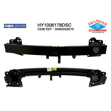 Bumper Cover Reinforcement Front w/Radar Cruise Control USA Built CAPA for Hyundai Elantra 2021-2023