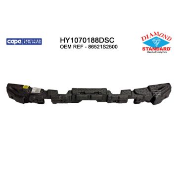 Bumper Impact Absorber Front CAPA for Hyundai Santa Fe Limited Preferred SE Essential Calligraphy Ultimate Calligraphy SEL Urban Limited Tech XRT GLS Hybrid Limited Hybrid SEL Premium GLS Premium Hybrid Blue 2021-2023