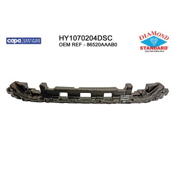 Bumper Impact Absorber Front CAPA for Hyundai Elantra Limited Limited Hybrid Luxury Preferred GLS Premium Limited Tech SE Essential Blue Hybrid Luxury Hybrid SEL GLS Premium Hibrido SEL Sport SEL Convenience SEL Sport Hybrid 2024-2025