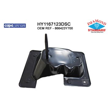 Bumper Bracket Rear Right USA Built CAPA for Hyundai Elantra Sedan 2014-2016
