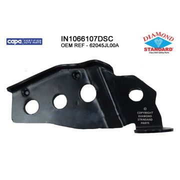 Bumper Bracket Front Left CAPA for INFINITI G37 Coupe Convertible 2008-2013