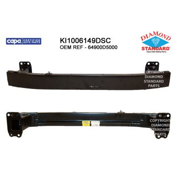 Bumper Cover Reinforcement Front Sport Type w/o Auto Cruise Control CAPA for Kia Optima 2016-2018