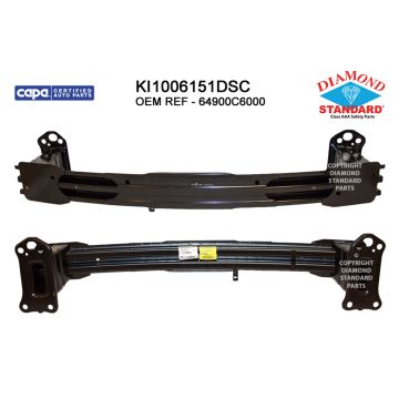 Bumper Cover Reinforcement Front w/o Auto Cruise CAPA for Kia Sorento 2016-2020