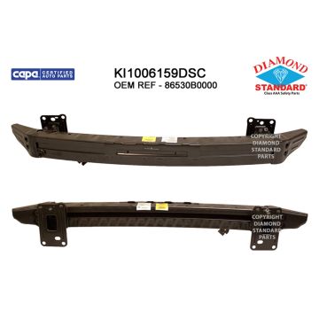 Bumper Cover Reinforcement Front w/o Pre-Collision System CAPA for Kia Forte Sedan 2017-2018