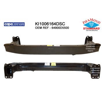 Bumper Cover Reinforcement Front w/o Intelligent Cruise Control CAPA for Kia Optima 2019-2020