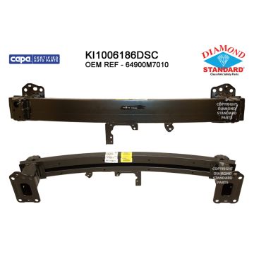 Bumper Cover Reinforcement Front w/Intelligent Cruise Control w/Launch Edition Pkg CAPA for Kia Forte GT GT Line EX EX Premium EX Limited EX+ GT-Line GT Limited 2019-2021