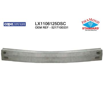 Bumper Cover Reinforcement Rear Canada/Japan Built CAPA for Lexus RX350 2010-2015