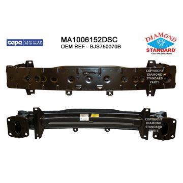 Bumper Cover Reinforcement Front CAPA for Mazda 3 2014-2016