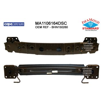 Bumper Cover Reinforcement Rear CAPA for Mazda 3 Sedan 2014-2018