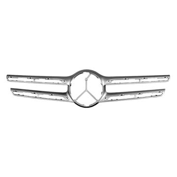Grille Molding Center X253 w/Dist Cruise Control w/o S/V Camera w/o Night Pkg CAPA for Mercedes-Benz GLC300 2016-2019