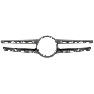 Grille Molding S213 w/o Luxury Pkg w/o Front View Camera w/Night Pkg for Mercedes-Benz E400 E450