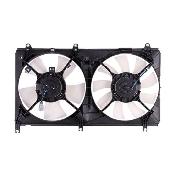 Engine Cooling Fan Assembly Motor/Blade/Shroud Dual Fan Assembly for Mitsubishi Galant 2004-2012