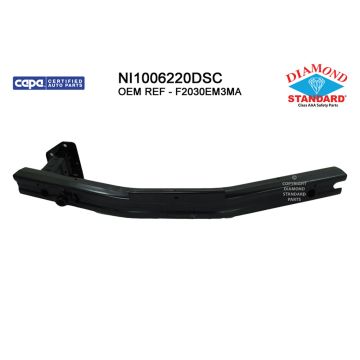 Bumper Cover Reinforcement Front CAPA for Nissan Versa Sedan Hatchback 2007-2011