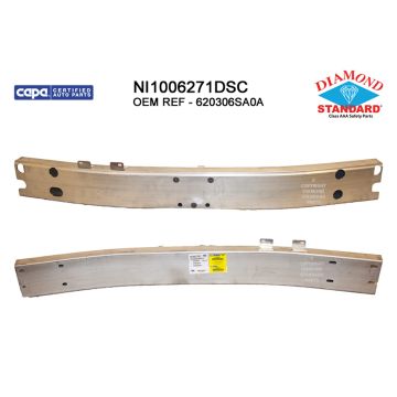 Bumper Cover Reinforcement Front w/o Tow Hook CAPA for INFINITI QX60 Nissan Pathfinder