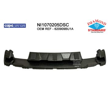Bumper Impact Absorber Front Lower CAPA for Nissan Frontier 2022-2024
