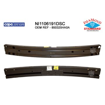 Bumper Cover Reinforcement Rear Korea Built CAPA for Nissan Rogue 2015-2018