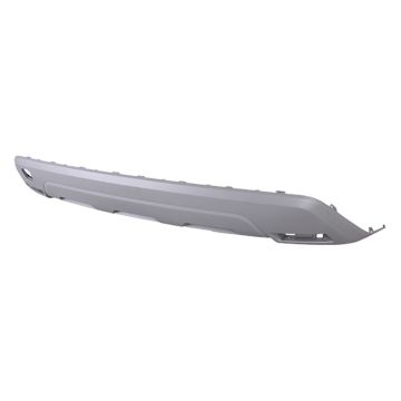Bumper Valance / Grille Kit Rear w/o Midnight Special Edition Pkg Silver Panel USA Built CAPA for Nissan Rogue SV SL S 2021-2023