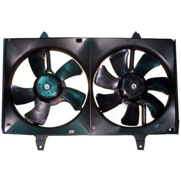 Engine Cooling Fan Assembly Includes Motor/Fan/Blade Dual Fan Assembly for INFINITI I30 Nissan Maxima