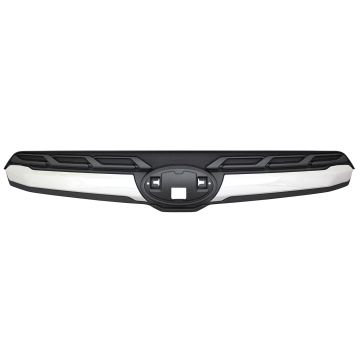 Grille Molding Type 2 Matte Black w/Chrome Molding for Subaru Forester 2017-2018