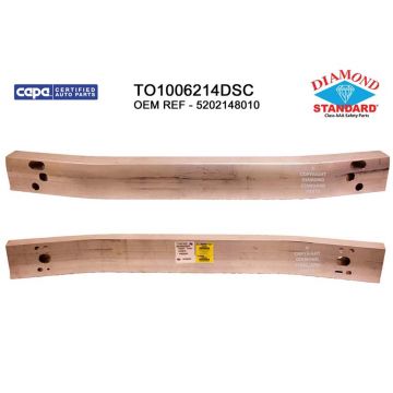 Bumper Cover Reinforcement Front CAPA for Toyota Highlander 2008-2010