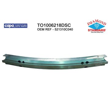 Bumper Cover Reinforcement Front w/o Laser Cruise Control CAPA for Toyota Sequoia Tundra