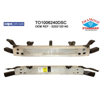Bumper Cover Reinforcement Front w/o Chrome Trim for Toyota 4Runner 2014-2024