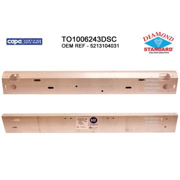 Bumper Cover Reinforcement Front CAPA for Toyota Tacoma 2016-2023