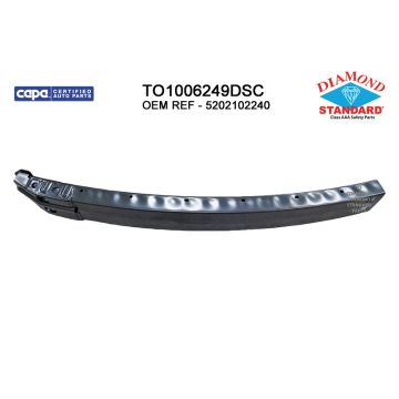Bumper Cover Reinforcement Front CAPA for Toyota Corolla 2017-2019