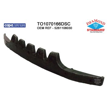 Bumper Impact Absorber Front CAPA for Toyota Sienna Limited Base LE XLE 2011-2014