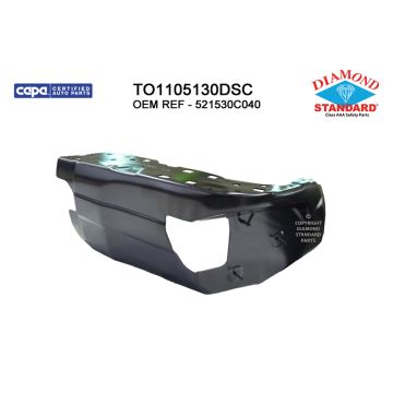 Bumper Extension Rear Right Outer Resin Bumper CAPA for Toyota Tundra 2014-2021
